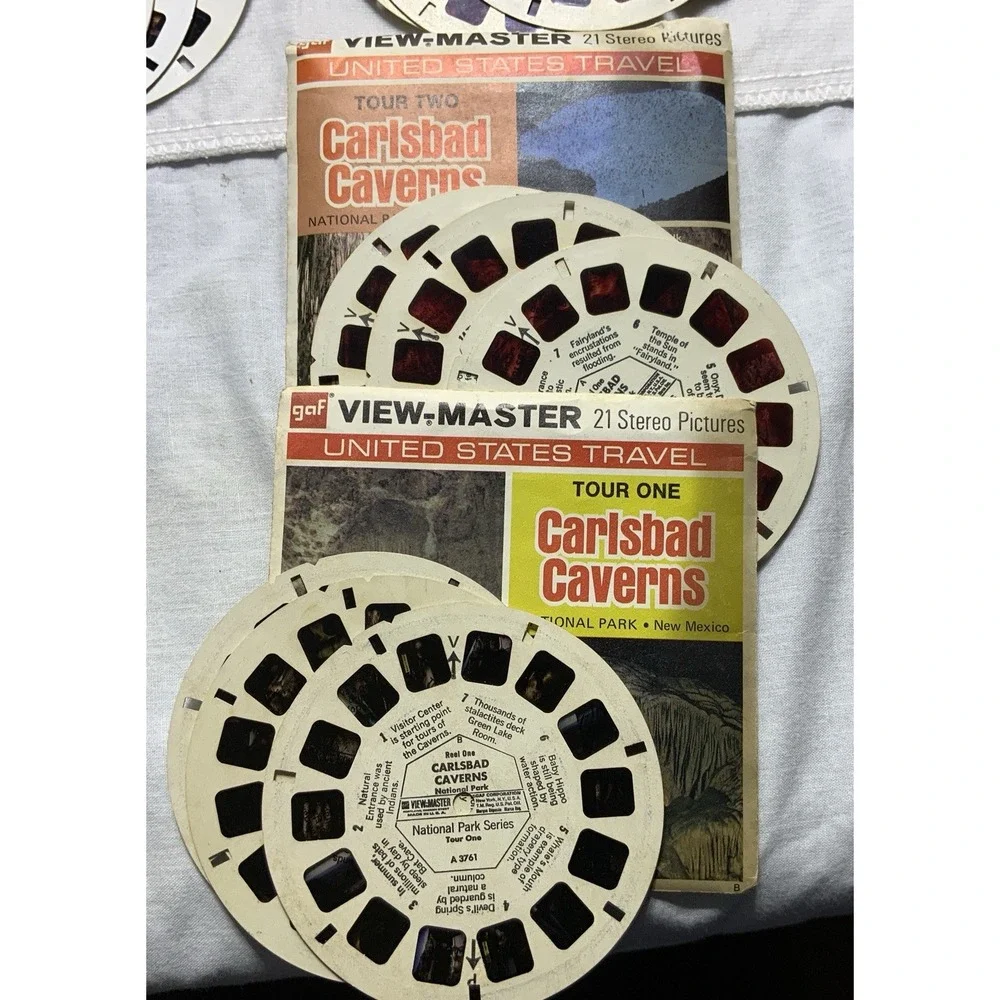 View-Master 1960 Viewer & Library Chest-Case With 72 Reels -National‎ Parks